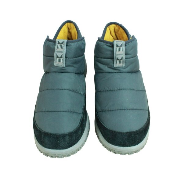 LL Bean Mountain Classic Gray Nylon Quilted Insulated SlipperAnkle Booties 11 M - Picture 5 of 10